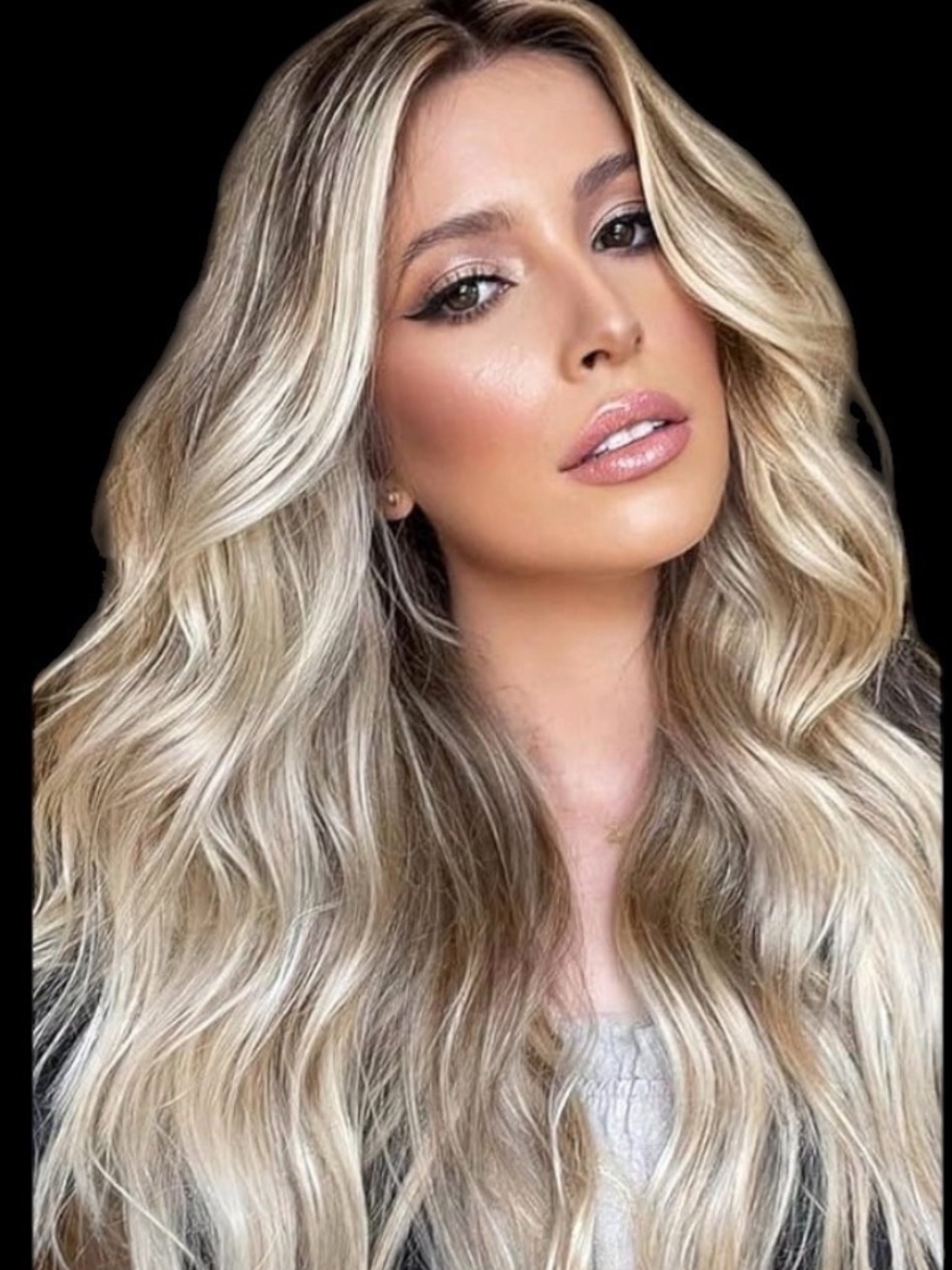 Luxury Long Wavy Blonde Women's Wig - Natural Blonde